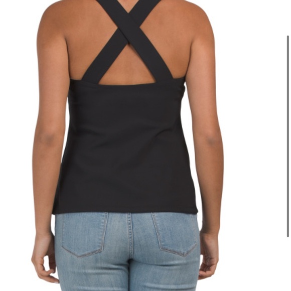 Theory Cross-back Square Neck Top - Picture 2 of 5